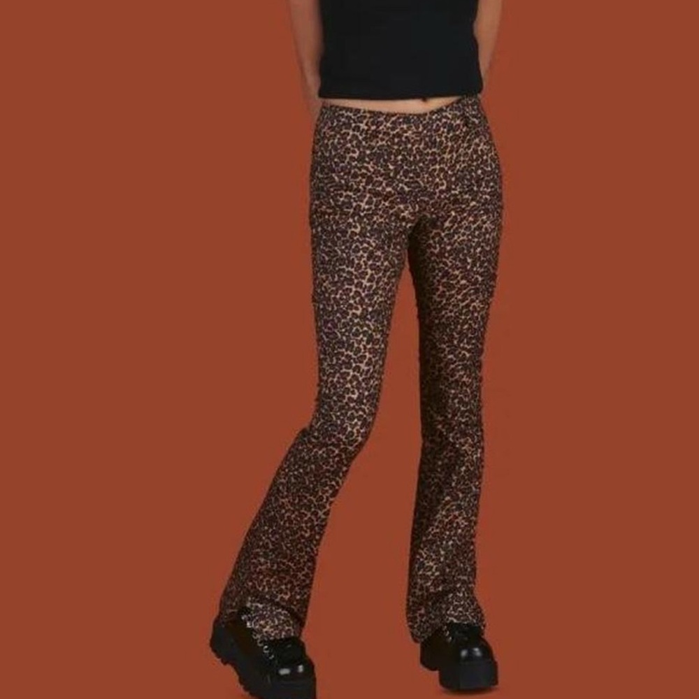 UNIF Leopard Pattern Flare Pants